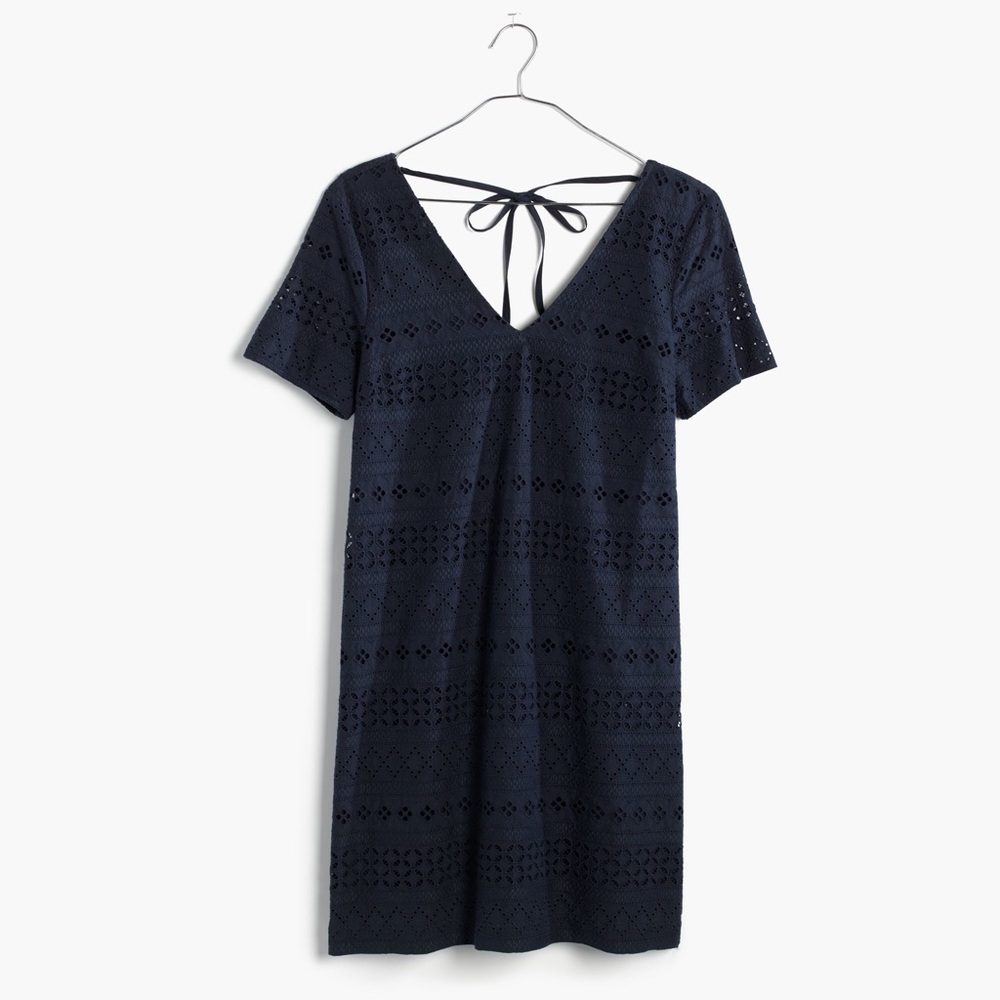 Madewell Embroidered Eyelit Dress